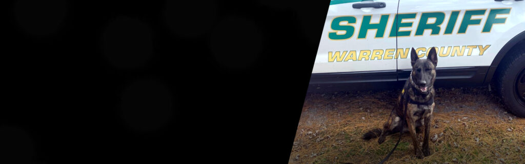 Photo Banner of K9 Sheriff Police Dog in Warren County