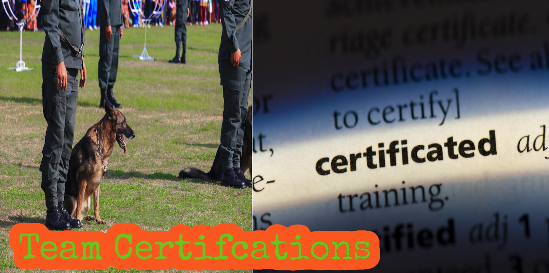 K9 Team Certifications